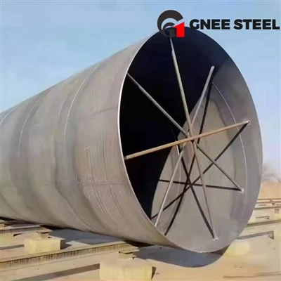 A252 GR.1 كومة الأنابيب الفولاذية الملحومة حلزونيًا